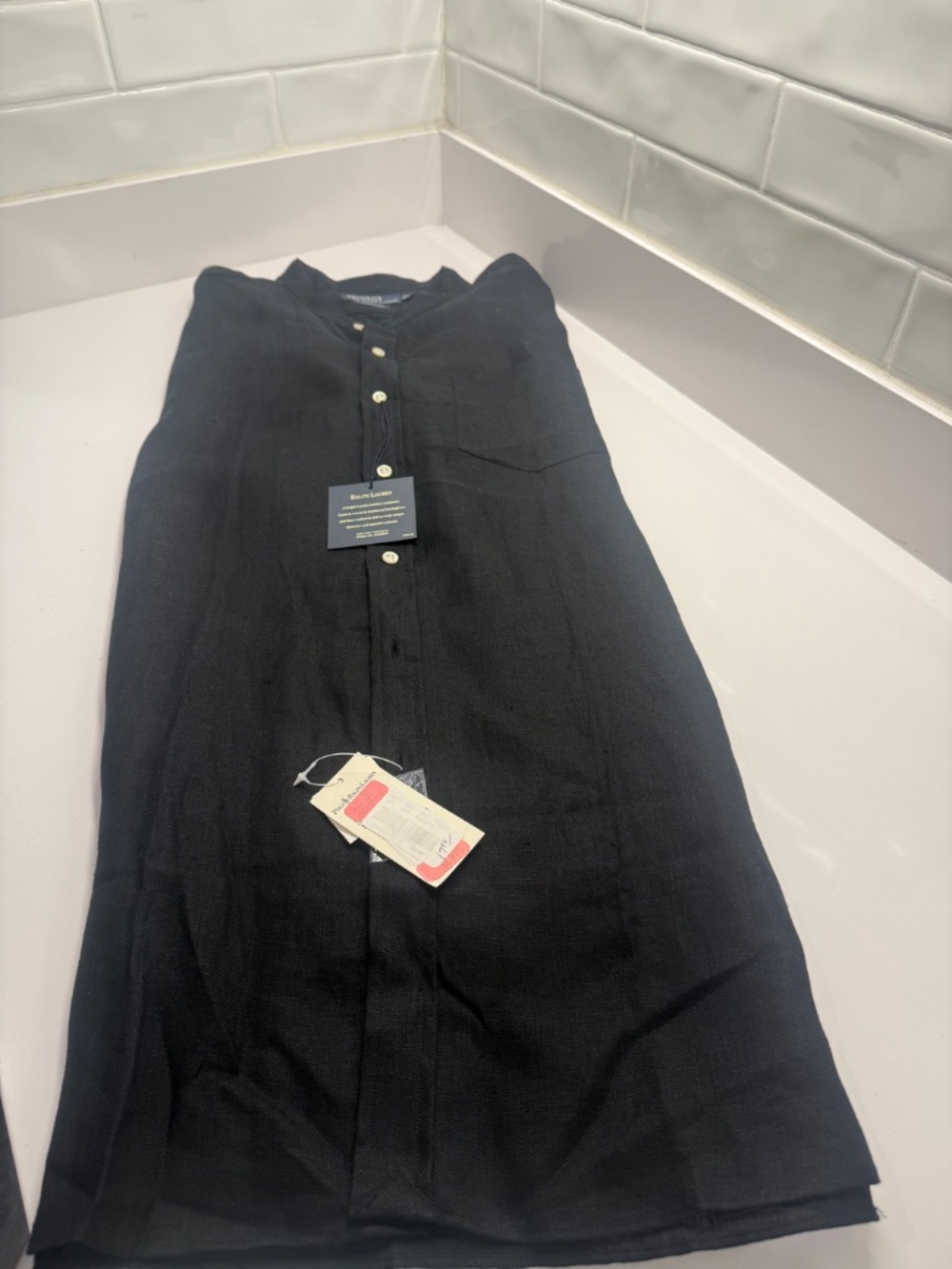 POLO BY RALPH LAUREN SHIRT - SIZE XL BLACK - NEW WITH TAGS - Picture 9 of 11